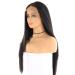 SHIYID Synthetic Hair Lace Front Wigs for Women - Natural Black Long Straight Middle Part Wig - Buy Online on SooperMarket.com