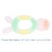 Baby Bite Ring for Newborns (0-6 Months) - Wear-Resistant Dishwasher-Safe Pink Anti-Finger Sailing Teether - Buy Online on SooperMarket.com