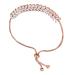 PACKOVE High-end Simple Bracelet Adjustable Bracelet Metal Bracelets Enamel Teakettle World Map Wall Clock Crystal Bracelet Tennis Wristband Bracelets for Girls Accessories Zircon Wedding