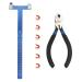 Perogen Archery Bow String Points Nock Pliers Set T Shape Arrow Bow Square Ruler Nocking Point Buckles for Recurve Bow A-nock Pliers Set