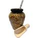 Verde Mate Organica Yerba Mate Tea Set | Natural Strong Energy Drink | Mate Tea Complete Set | Begginer's Kit | Yerba Mate Booster 500g|Ceramic Bird Cup Gourd 300ml|Stainless Bombilla - Buy Online on SooperMarket.com