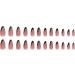 Justotry 24 Pcs Gold Swirl Stiletto False Nails Short with Heart French Press on Nails - Nail Glue Included | Almond Stick on Nails for Women - Black & Heart Design | Nail Art Fake Nails - Buy Online on SooperMarket.com