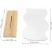 Delicate Irregular Acrylic Makeup Mirror Aesthetic Desktop Mirror with Durable Wooden Base for Men Women Portable Lightweight Cosmetic Mirror for Home Bathroom Travel - Buy Online on SooperMarket.com