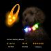 LaRoo Safety LED-Flashing Light for Dogs Cats LED-Light Pendant Keyring Clip on Dog Collar Charms Blinker Light Waterproof Safety Light for Walking the Dog and Outdoor Sports Silicon orange - Buy Online on SooperMarket.com