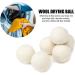 Buy Organic Wool Dryer Balls - 100% New Zealand Wool XL Size 6-Pack | Natural Fabric Softener & Shorten Drying Time - Buy Online on SooperMarket.com