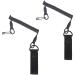 ZDNT 2 PCs spiral key rings black spiral key rings Paracord tactical lanyard elastic safety rope tactical lanyard spiral keychain for fishing hiking hunting mountaineering