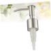 IMIKEYA 2 pcs Replacements Pump Bottle Shampoo Press Heads Steel for Head Silver Emulsion Stainless Shop Silverx2pcs 17x5.75cmx2pcs - Buy Online on SooperMarket.com