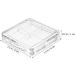 Healvian 6 Pcs Transparent Square Eye Shadow Box Empty Makeup Pallet Balm Blusher Containers Plastic - Buy Online on SooperMarket.com