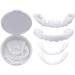 JMBK 5 pairs cosmetic prosthesis teeth fake teeth veneer comfort fit flex veneer cover the imperfect teeth for snapping on immediate and more confident
