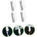 Cabilock 6pcs Hook up Wall Mount Clothing Rack Door Clothes Hanger Over Door Hanging Hooks Shower Door Porch 7.3X3X2.5CM White - Buy Online on SooperMarket.com