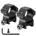 LONSEL 1'' Scope Rings 2Pcs High Profile & 2Pcs Medium Profile 1 Inch Scope Mount Rings for Picatinny Rail Medium Profile - 2 Pack