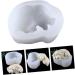 IMIKEYA Dog Fondant Molds 2pcs Mold White Cake 3D Silica Gel Decorate Baking Fondant Mold 10.8X8.5X5CMx2pcs - Buy Online on SooperMarket.com