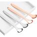 Buy Premium 2-Piece Stainless Steel Tongue Scraper Set - Versatile Schaber Tools for Effective Stain Removal | International Shipping Available - Buy Online on SooperMarket.com