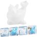 STOBOK 1pc Dolphin Mold 3D Animal Silicone Molds Dolphin Ornament Hand Mold Animal Cake Baking Moulds Ice Cream Mold Decor Epoxy Dolphin Shape Mold Clay White Silica Gel Desktop - Buy Online on SooperMarket.com