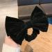 Black Velvet Hair Scrunchies for Women and Girls - Hair Elastic Bow Ties - Buy Online on SooperMarket.com