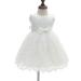 AHAHA Baby Girls Christening Wedding Party Flower Dress White 12 Months