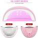 Pink Lady Nail Dryer Lamp - WY8 Sun X15 Max 280W High Power, Fast Curing UV LED Ice Lamp for Gel Polish and Nail Art - Buy Online on SooperMarket.com