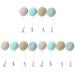 STOBOK 12 pcs Macaron Mobile Phone Screen Wipe Phone Screen Cleaner Macaron Shape Smartphone Cleaning Wipes Macaron Portable Keychain Charm for Mobile Computer Electronic Devices Phone Screen Cleaner