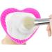 Cabilock Silicone Tool Brush Cleaner Mat Brush Cleaning Pad Brush Washing Mat Makeup Brush Cleaning Tool Heart-shaped Cleaning Supplies 8X8.5cm Rosy - Buy Online on SooperMarket.com
