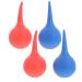 4Pcs Rubber Ear Syringe Hand Bulb Ear Washing Squeeze Bulb Rubber Air Blowing Ear Cleaning Ball Ear Wax Removal Tool for Adults 75ML