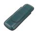2 Finger Cigar Travel Case Handmade 2 Finger Cigar Holder Durable Portable Waterproof for Business for Party (Green) Green yellow