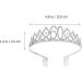 Minkissy 60th Birthday Tiara Crystal Crown Rhinestone Princess Birthday Crown Hair Accessories Happy 60th Birthday Crown Tiara for Women Ladies - Buy Online on SooperMarket.com