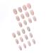 Glossy 3D Rhinestone Coffin Press On Nails - 24Pcs Medium Sparkly Glitter Designs for Women & Girls - Buy Online on SooperMarket.com