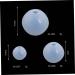 NUOBESTY 9pcs Resin Epoxy Candle Molds Mini Sphere Diy Silicone Mold Epoxy Resin Crystal Epoxy Bracelet Beads White 3.50X3.50X3.50CM - Buy Online on SooperMarket.com