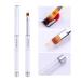 LWBTOSEE 2pc Nail Ombre Brush Set - Gradient Color Painting Pen for UV Gel Polish, Rhinestone Crystal & Acrylic Nail Art (Black & White) - Buy Online on SooperMarket.com