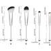 Beaded Cosmetic Brush Metal Handle Makeup Brush Perfect For Contouring Defining Blending Concealer Brush - Buy Online on SooperMarket.com