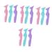 MAGICLULU 12 Pcs Silicone Beauty Ruler Blue Eyeliner Pencil Blue Mascara Silicone Eyeliner Aid The Face