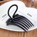 Ponytail Volume Inserts Combs - 4Pcs Fluffy Hair Styling Tool with Elastic Bands (2 Black+2 Coffee) - Buy Online on SooperMarket.com