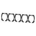 Beavorty 5pcs eye brow shaping kit white eyebrow ruler mapping level ruler eyebrow line aluminum alloy