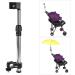 Stainless Steel Adjustable Umbrella Stand for Wheelchairs, Bicycle Trolleys & Electric Cars - Buy Online on SooperMarket.com