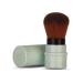Makeup Brushes Liquid Foundation Brush Short Marbling Makeup Foundation Brush Stretchable Handle Blusher Powder Brush (Green)