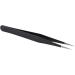 Nail Art Rhinestones Eyelashes Straight & Curved Tweezers Tool Set-Black - Buy Online on SooperMarket.com