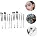 Gogogmee 2 Sets Metal Handle Makeup Brush Brow Brush Eye Shadow Eyeshadow Brush Make up Oblique Head Beaded - Buy Online on SooperMarket.com