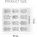 KADS Nail Stamping Plate FL028 - Flower Nature DIY Manicure Stencil Tool - Buy Online on SooperMarket.com