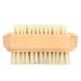 Demeras Wooden Foot 9x5x5 natura Beech Double Sided Nail Brush Remove Dead Skin Cutin Nail Brush Manicure Tool