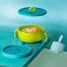 EasyRuir 3 in 1 Baby Bowl with Lid, Straw, and Snack Insert | Suction Toddler Bowl - BPA Free Self-Feeding Training Utensils | Pink - Buy Online on SooperMarket.com