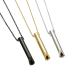 Stainless Steel Anxiety Breathing Necklace Stress Relief Meditation Necklaces Yoga Ritual Quit Smoking Anxiety Relief Jewelry