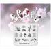 Chinese Style Nail Stamp Plate Set - 4 Origami Spring Designs for DIY Nail Art | Beijing Opera Templates - Buy Online on SooperMarket.com
