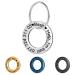 LYL Dog Tag for Stainless Steel with Deep Engraving Front and Back Ring Shape (Silver S) Silver S