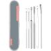 Ear Scoop 6-Piece Set of Ear Picking Tools Adult Ear Pick Ear Scoop Stainless Steel Portable Keychain Ear Scoop - Buy Online on SooperMarket.com