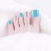 SIUSIO 96Pcs Colorful Square Acrylic Press-On Fake Toe Nails - UV Top Coat for DIY & Salons - Short False Nail Art Tips for Women & Girls - Buy Online on SooperMarket.com