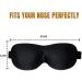 Samadhaan 3D Sleep Mask Deep Orbit - Ultra Light Weight & Comfortable Concave Molded Night Mask for Eyelash Extensions - Black - Buy Online on SooperMarket.com