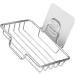 Amosfun 5pcs Stainless Steel Soap Holder Soap Holder for Shower Wall Soap Rack Stainless Steel Soap Wall-mount Holder Soap Bar Sink Drain Self-draining Soap Boxes Soap Dish Holder Square - Buy Online on SooperMarket.com