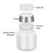 UMETASS 3-pcs 1oz Airless Pump Jar Set - Travel Size Refillable Vacuum Bottles for Creams and Lotions 30ml/1.0oz - Buy Online on SooperMarket.com