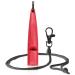 Acme dog whistle No.210.5 (Update 2023) with free pipe band in matt black |Alpha |Ideal for the recall |Large reach |Frequency standardized (Carmine Red)
