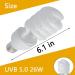 Qeeheng UVB 5.0 Lamps for Reptiles - Energy-Saving Turtle Light Bulb for Tropical Terrariums - 26W Calcium Supplement for Water Turtles & Snakes - Buy Online on SooperMarket.com